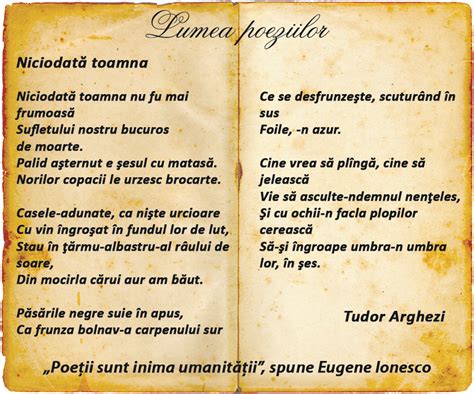 poezia toamna de tudor arghezi|tudor arghezi citate.